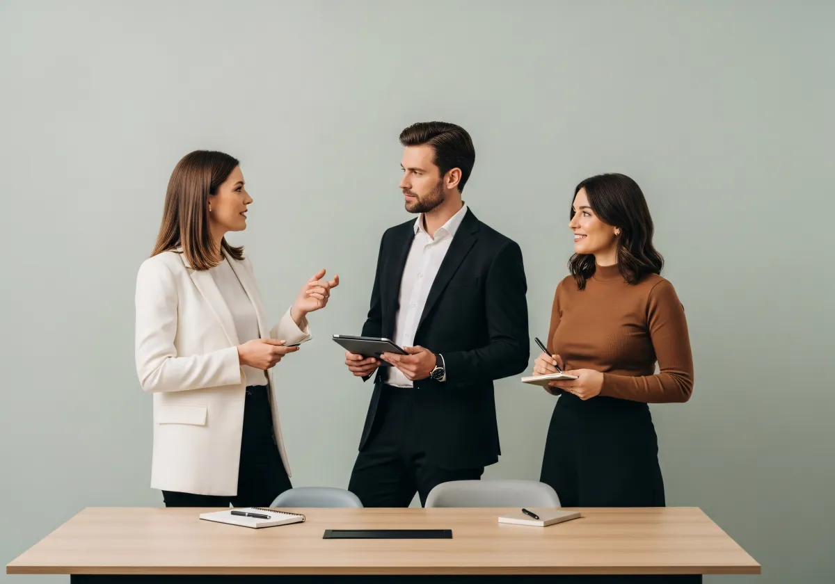 team working on financial planning